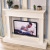 American fireplace TV cabinet European fireplace mantel background wall decoration cabinet 2.2 meters of solid wood