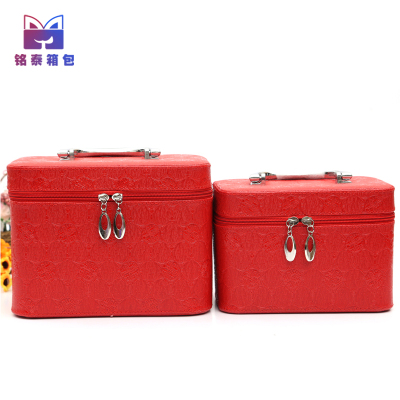 Taobao Hot Selling Two-Piece Cosmetic Case Storage Box Wedding Red Gift Box