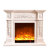 European 1.2 meter fireplace American country solid wood fireplace simulation fire heating electric mantel