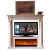 American solid wood fireplace LED stove core 1.8m custom fireplace