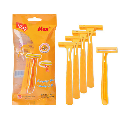MAX manufacturers direct two layer stainless steel, the disposable hand shaver shaving razor travel portable