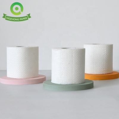 OEM 3 ply virgin pulp water soluble custom printed design logo hemp hygiene bath tissue toilet paper roll embossed