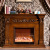 Fireplace American LED simulation fire decoration mantel heating electric fireplace core carved decorative cabinet
