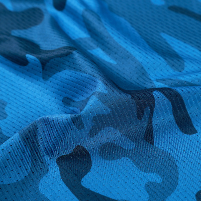 Spot Moisture Absorption Sweat T-shirt Fabric Camouflage mesh Knitted Fabric Quick dry Breathable Wear Fabric