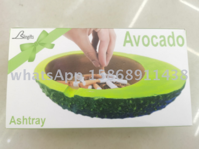 2020 New avocado ashtray creative Cigarette Box Fruit ashtray Creative Arts and Crafts Gifts