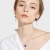 Swarovski Austria Imported Crystal Ring Necklace, Sterling Silver, High-End Fashion