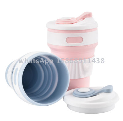 Folding portable silicone Cup Folding Cup multi-function telescopic coffee cup Mug gift