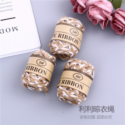 Hemp Rope Paper String Cotton Thread DIY Handmade Creative Home Wishing Bottle Glass Vase Wrapping Paper Accessories