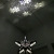 Amazon hot style 3D twinkling stars Christmas tree decoration silver LED rotatable snowflake projection