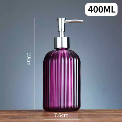 Glass Sannitizer Replacement Bottle Shampoo Conditioner Storage Bottle Shower Gel Pressure Pump Bottle Press Type Cosmetic Bottle