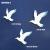 Mediterranean Three-piece Set of Bird Wild Goose Seabird Creative Home Decoration Background Wall Decoration MA17103