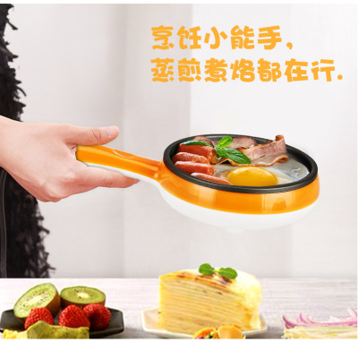 A Mini electric frying pan and frying pan egg cooker is a \"cooker\" non-stick