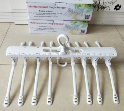 New style collapsible multifunctional magic clothes hangers multifunctional hangers