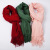 New autumn winter cashmere scarves in pure color imitation, 250 g hot style bristle hair monochromatic warm shawl Korean tassel neck scarf