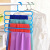 Manufacturer Direct Dazzle five Layer Pants Rack Lovely Candy color Silk Towel Dry wet dual layer plastic hanger