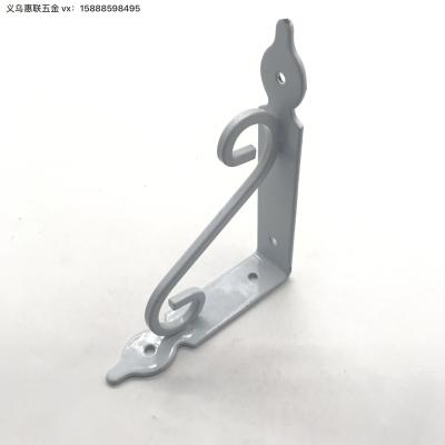 Spot goodsFactory Direct Sales Iron White Bracket Angle Iron Fixed Bracket Furniture Hardware Accessories