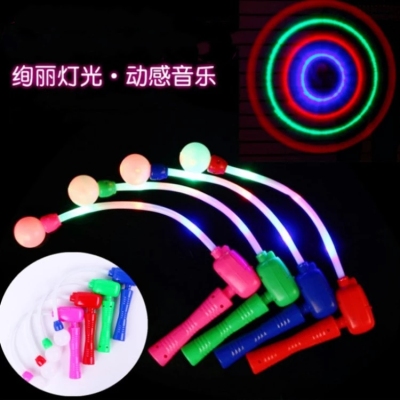 2022 New Children's Creative Toys Light-Emitting Rotating Rod Swing Stick Stall Night Market Hot Sale Colorful Light Glow Stick