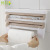 Kitchen Plastic storage rack with Cutter foil shelf tissue rack