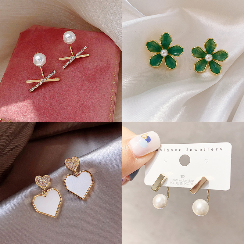 韩国东大门气质耳钉网红耳环女耳坠个性时尚地摊批发耳饰