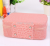 Korean Style Stone Pattern Cosmetic Case with Mirror Women's Portable Cosmetic Storage Bag Square Zipper Cosmetic Bag