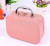 Korean Style Stone Pattern Cosmetic Case with Mirror Women's Portable Cosmetic Storage Bag Square Zipper Cosmetic Bag