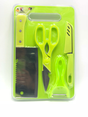 658 Cutting Board Scissors Set Tableware Set Kitchen Knife Fruit Knife Planer Series Combination