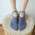 Spring and summer new ladies socks stereo cartoon cute little bear boat socks feather yarn cotton socks
