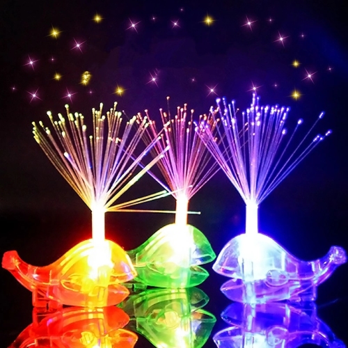 whale optical fiber finger lights 5cm independent packaging exquisite enhanced version boy girl led light children‘s luminous toys