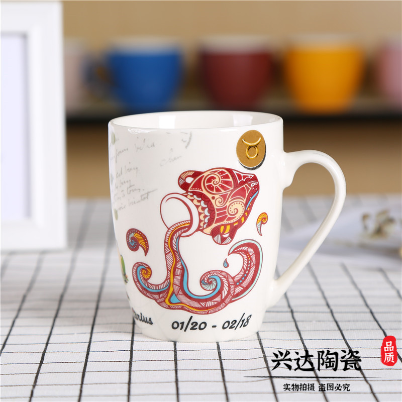 Creative Color Painted Ceramic Mug Couple Cup Coffee Cup Water Cup Milk Cup6669