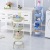 Manufacturers wholesale five-layer plastic multi-functional circular shelf home bathroom storage and finishing shelf