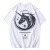 Reflective print plus fat plus size trend male and female casual bottom top Street hip short sleeve T-shirt male trend