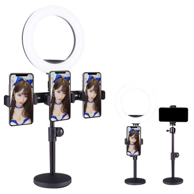 Mobile phone Live Broadcast stand multi-function fill Light Anchor Desktop multi-stand device Photo Universal Dual Phone