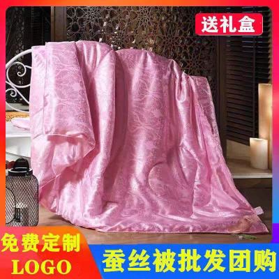 [Factory Direct Sales Customizable Silk Quilt Wholesale Stall Group Purchase Gift Quilt Spring, Summer, Autumn and Winter Quilt Can Be Labeled