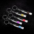 At010 Prismatic Anti-Static Keychain Static Discharger Electrostatic Rod for Car Removing Static Electricity Black, Blue and Purple 30G