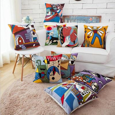 Picasso Pillow Case cushion Full Session Office Model between the living Room Back Manufacturers Direct