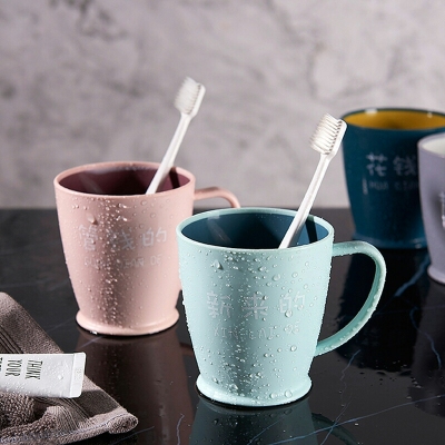 M04-7013 Creative Family of Four Drinking Cup Large Cup Mouthwash Toothbrush Cup Simple but Elegant Multi-Color Teeth Brushing Cup