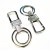 Factory direct selling 8808 double ring key chain pet chain case chain metal key chain key chain accessories