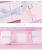 Wholesale Custom Logo Cute Pink Gift Packaging Paper Box + Paper Gift Bag PVC Window Bow