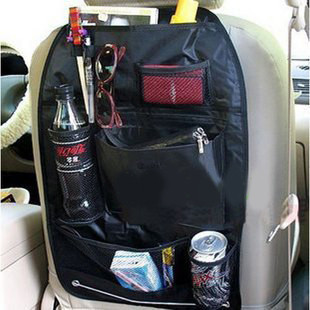 Black/Beige 130G Multifunctional Car Chair Back Bag/Storage/Storage/Sundries Bag Color Box +0.5 Yuan