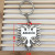 Albanian Old Eagle National map metal zinc alloy key chain tourist souvenir pendant manufacturer