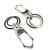 Factory direct 8831 double ring key chain pet chain case chain metal key chain key chain accessories