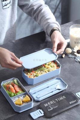 Microphone Fiber Layered Lunch Box Lunch Box New Lunch Box Lunch Box 850ml