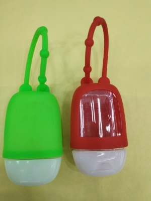 Wash-Free Hand Sanitizer Silicone Case Bottle Cover Convenient Carry-on Semicircle Bottle 30ml with Fire Extinguisher Bottles