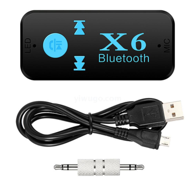 Wireless Bluetooth 3.5mm AUX Audio Stereo Music Home Car kit Receiver Adapter Mic 