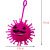 Bacteria glow hairy ball new release pressure toys pinching ball bacteria pressure ball to push hot sales