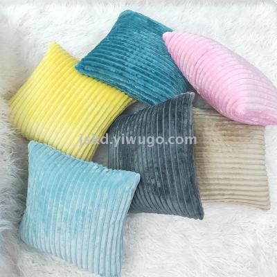 Cross - border hot sale of plush pillowcase as sofa office chair back sample living room pillows without core