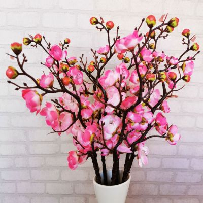 Factory Direct Sales Emulational Plum Branches Wholesale Preserved Plum Dried Branches Chinese Pastoral Wedding Home Fake Plum Blossom