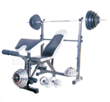 Fitness specific muscle training fitness equipment Standard weight lifting bed with high pull (excluding barbells)