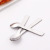 Factory Wholesale 430 Stainless Steel Coffee Spoon Thickened Sub Ice-Cream Spoon Tableware Milk Tea Spoon Creative Gift