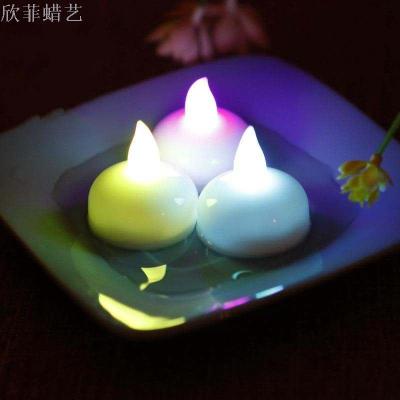 New Floating Water Electronic Candle Induction Waterproof Led Tealight Wedding Festival Bar Creative Props Wholesale